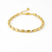 Golden Oval Elegance Bracelet