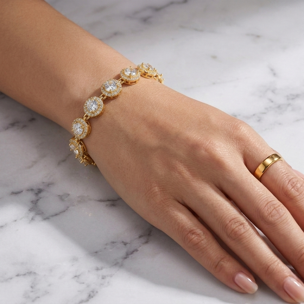 Éclat Crystal Halo Bracelet