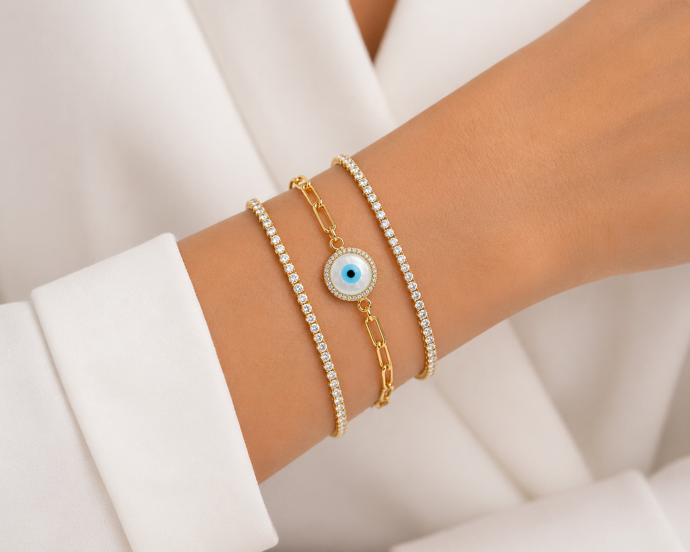 Evil Eye Link Bracelet