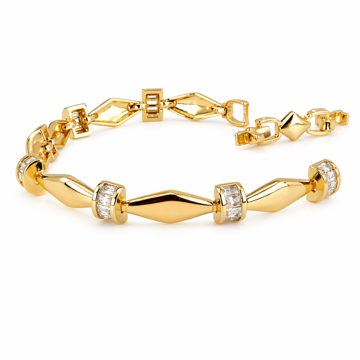 Golden Charm Heart Bracelet
