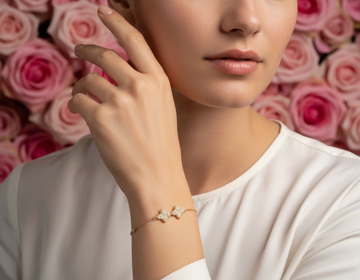 Valencia Triple Crystal Bracelet