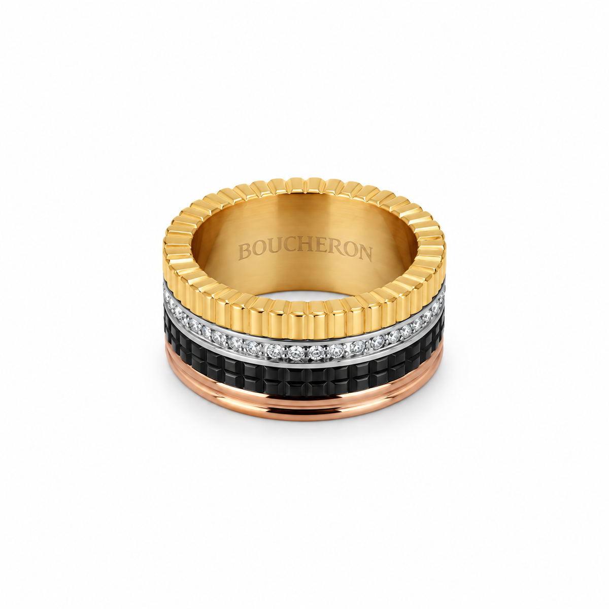 Four-Tone Luxe Zircon Ring