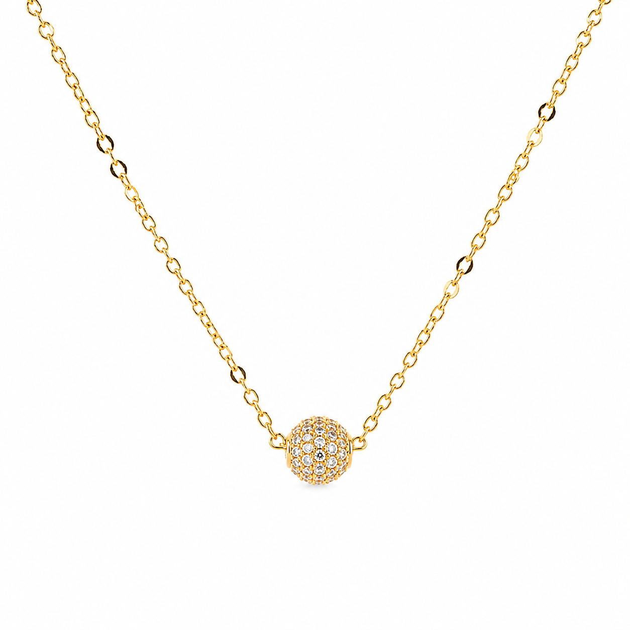 Radiant Pave Ball Jewelry Set