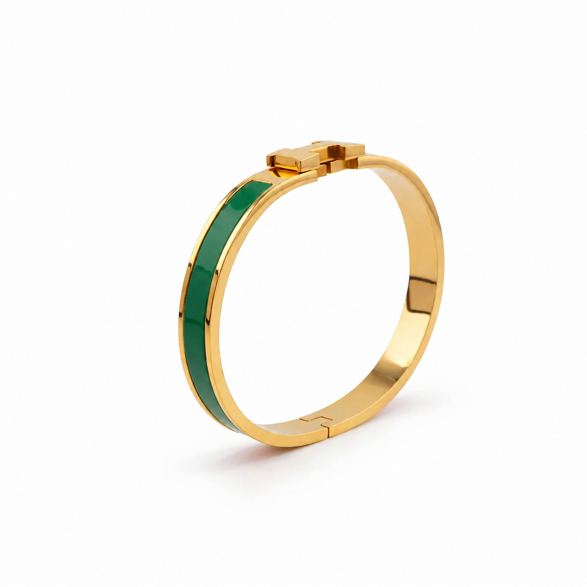 Emerald Equestrian Cuff Bracelet