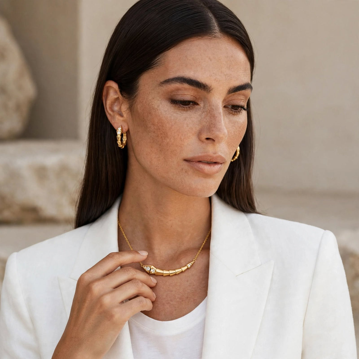 The Golden Arc Earrings