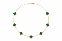 Emerald Luxe Clover Necklace