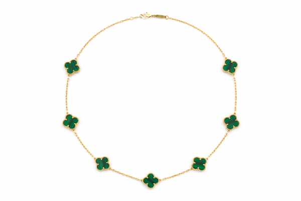 Emerald Luxe Clover Necklace