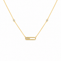 Minimal Spark Bar Necklace