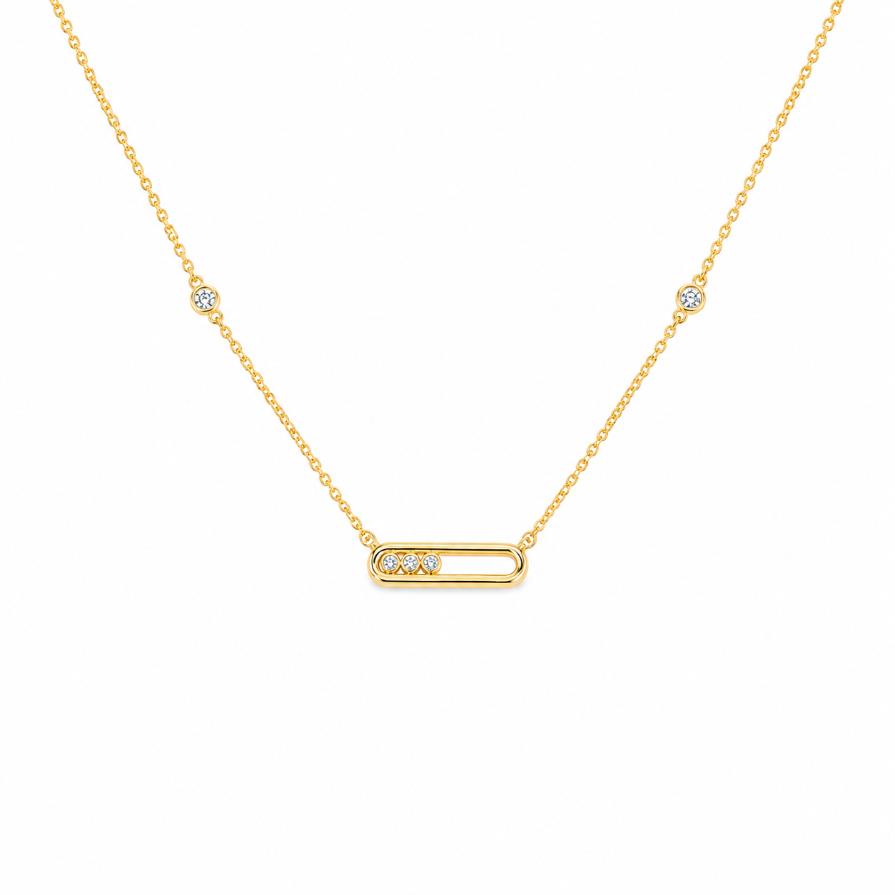 Minimal Spark Bar Necklace