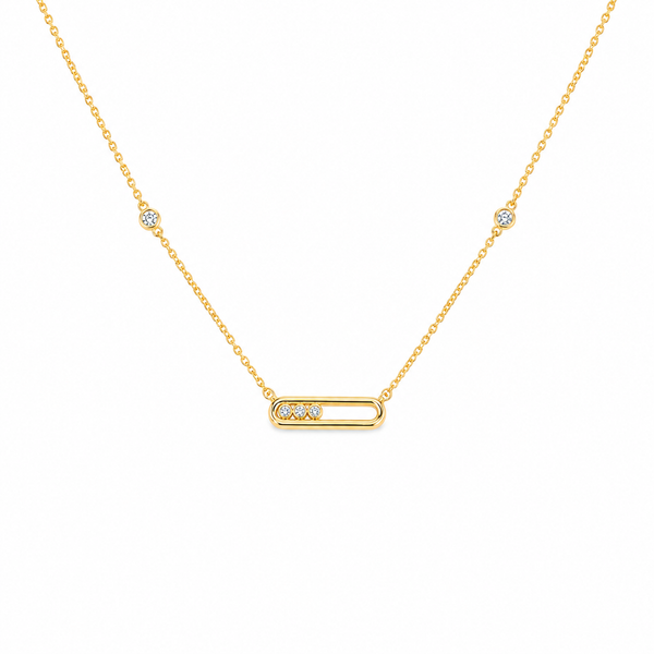 Minimal Spark Bar Necklace