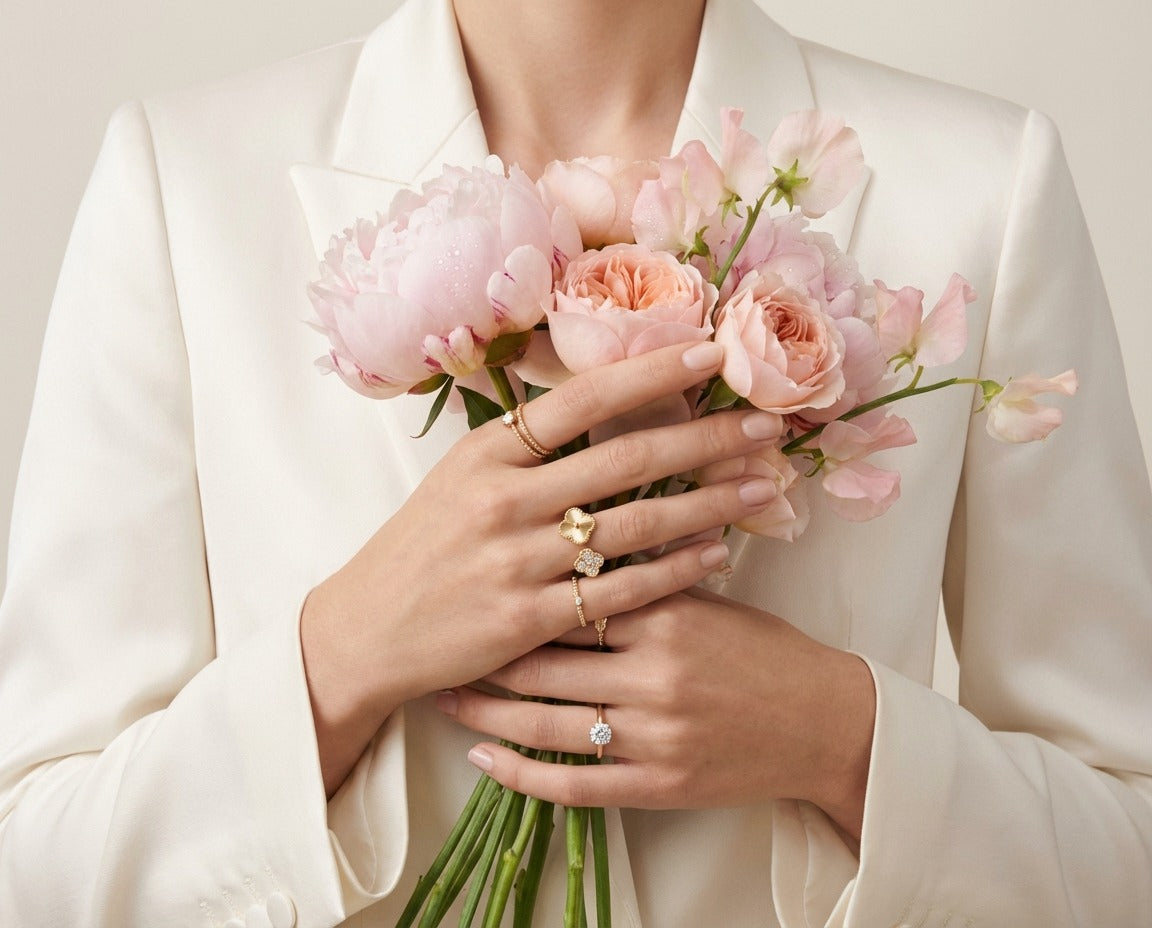 Clover Duo Luxe Ring