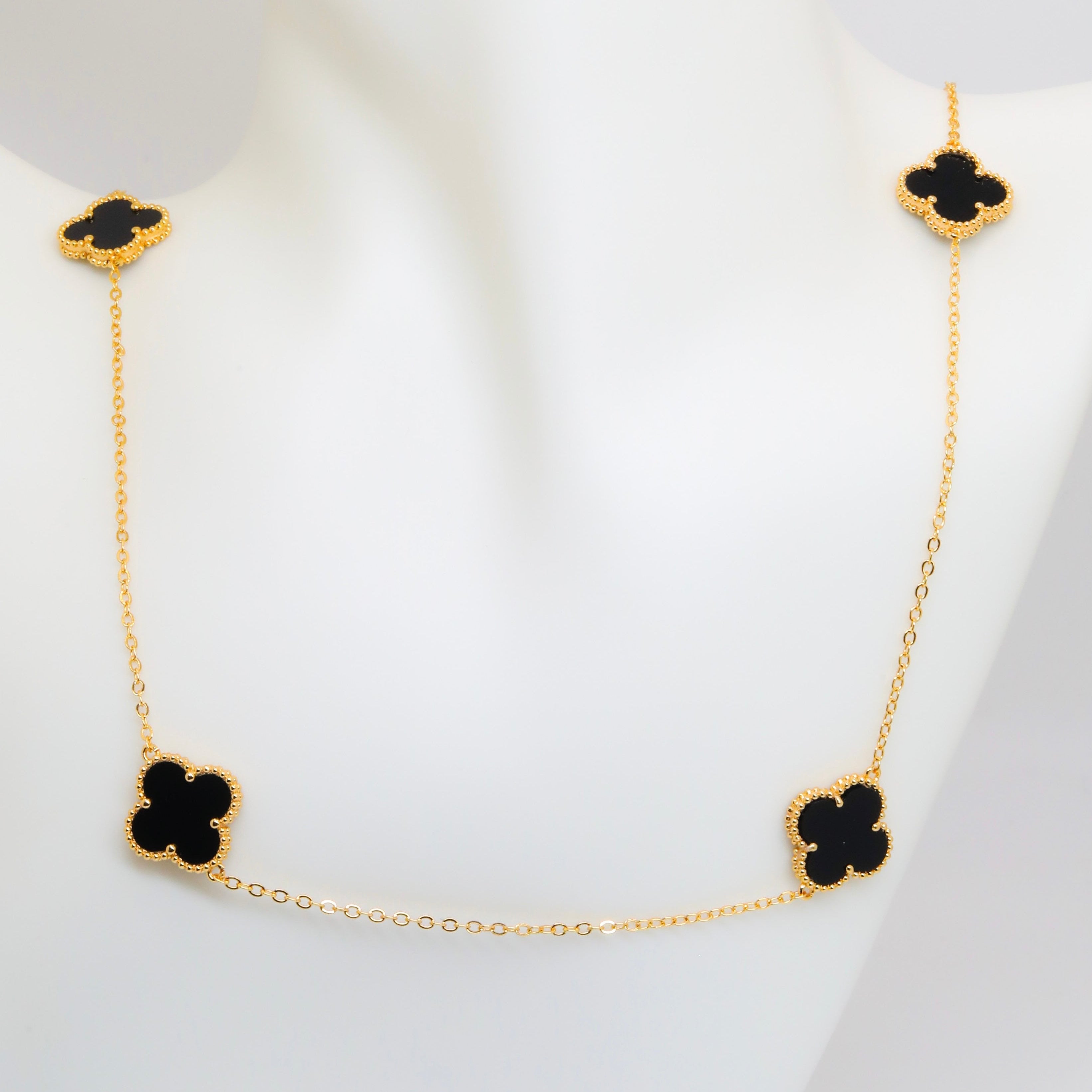 Black Clovers Necklace