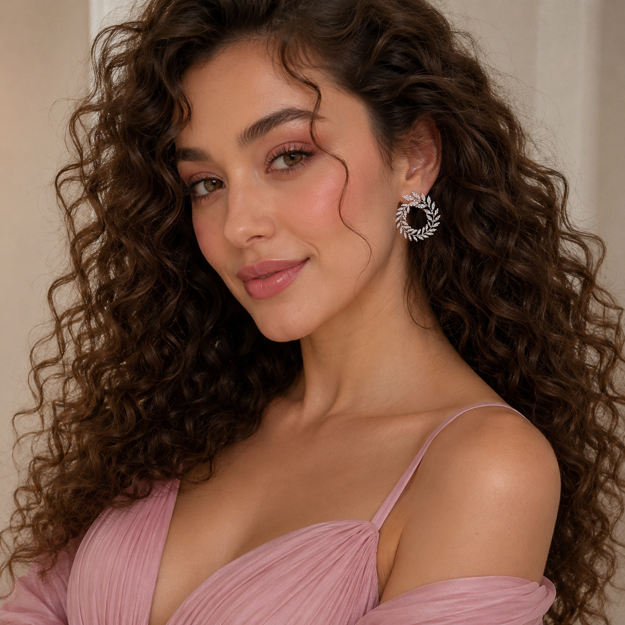 Crystal Laurel Earrings