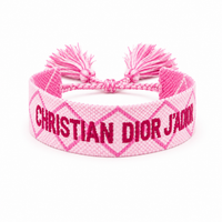 Diamond Pattern Pink Adjustable Bracelet