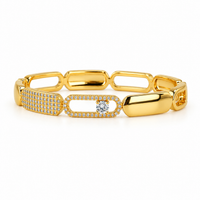 Crystal Link Statement Bracelet
