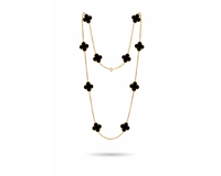 Élégance Long Clover Necklace 35”