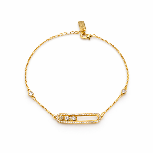 Celeste Crystal Bar Bracelet