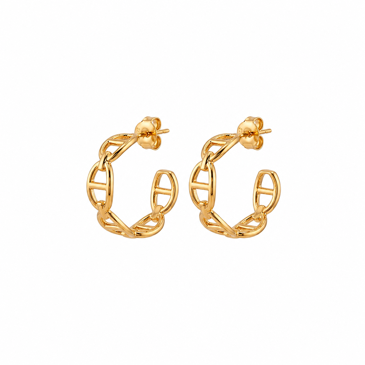 Anchor Link Drop Earrings