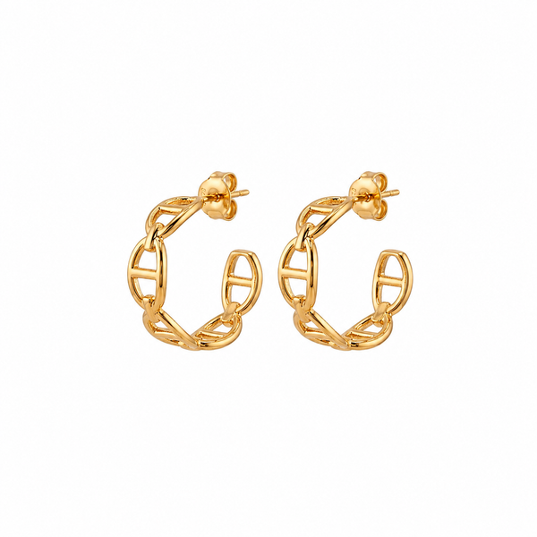 Anchor Link Drop Earrings