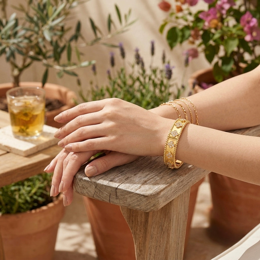 Celeste Crystal Bangle