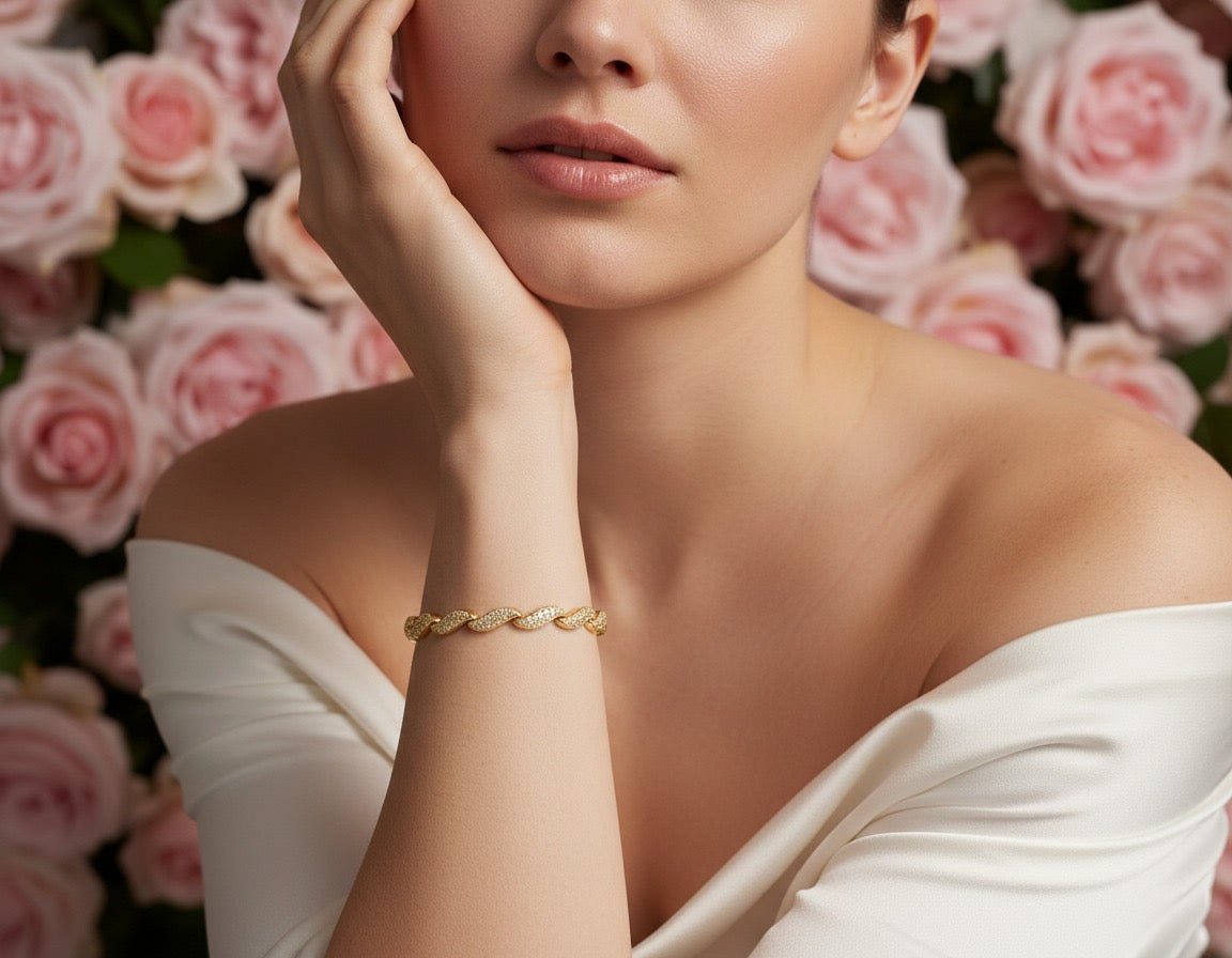 Twisted Luxe Crystal Bracelet