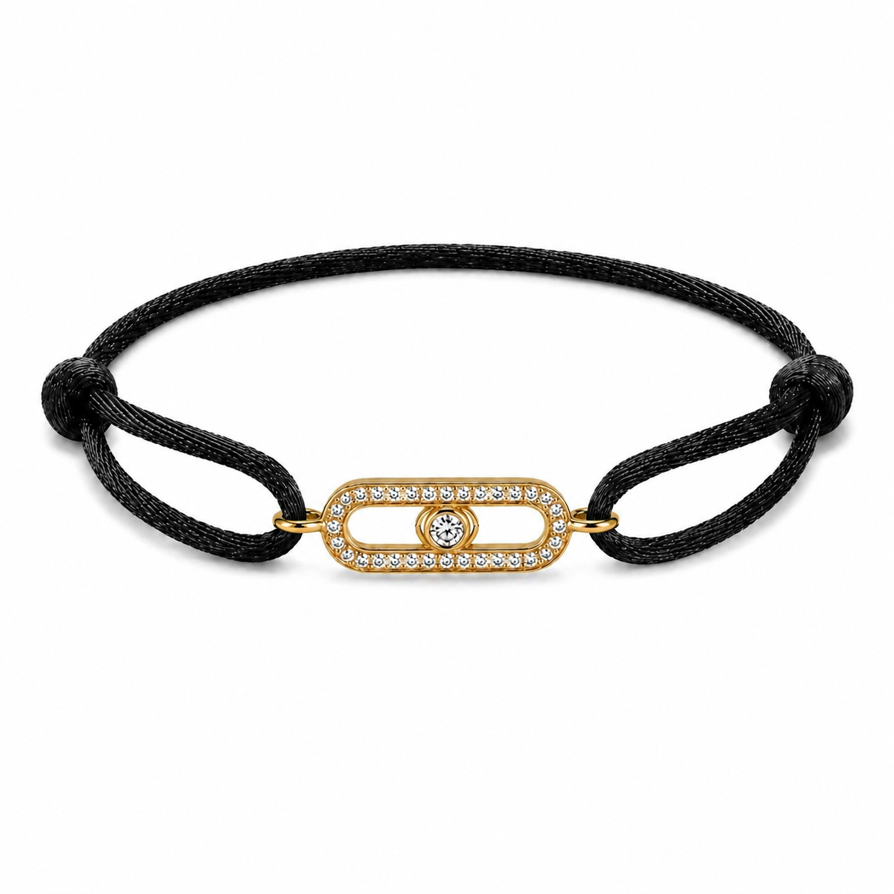 Onyx Crystal Link Bracelet