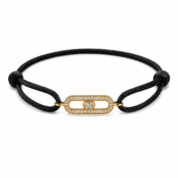 Onyx Crystal Link Bracelet
