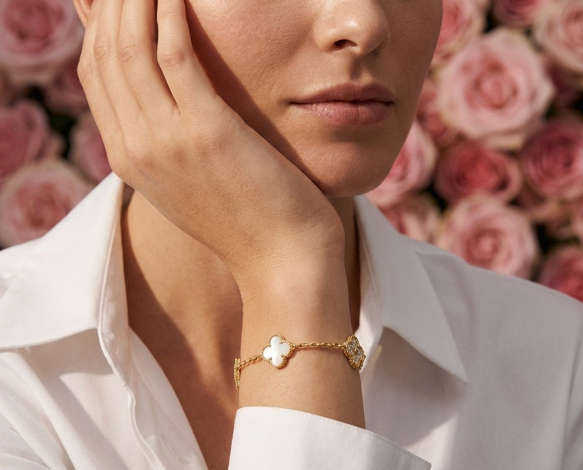 Pearl Clover Bracelet
