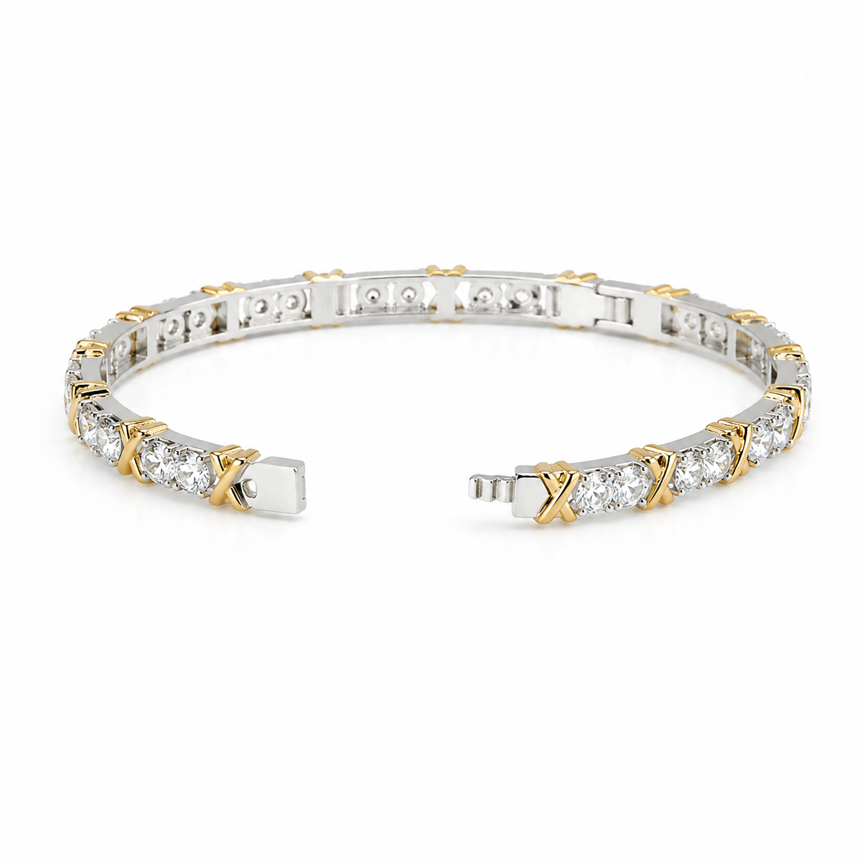 Luxe Crystal X Bangle