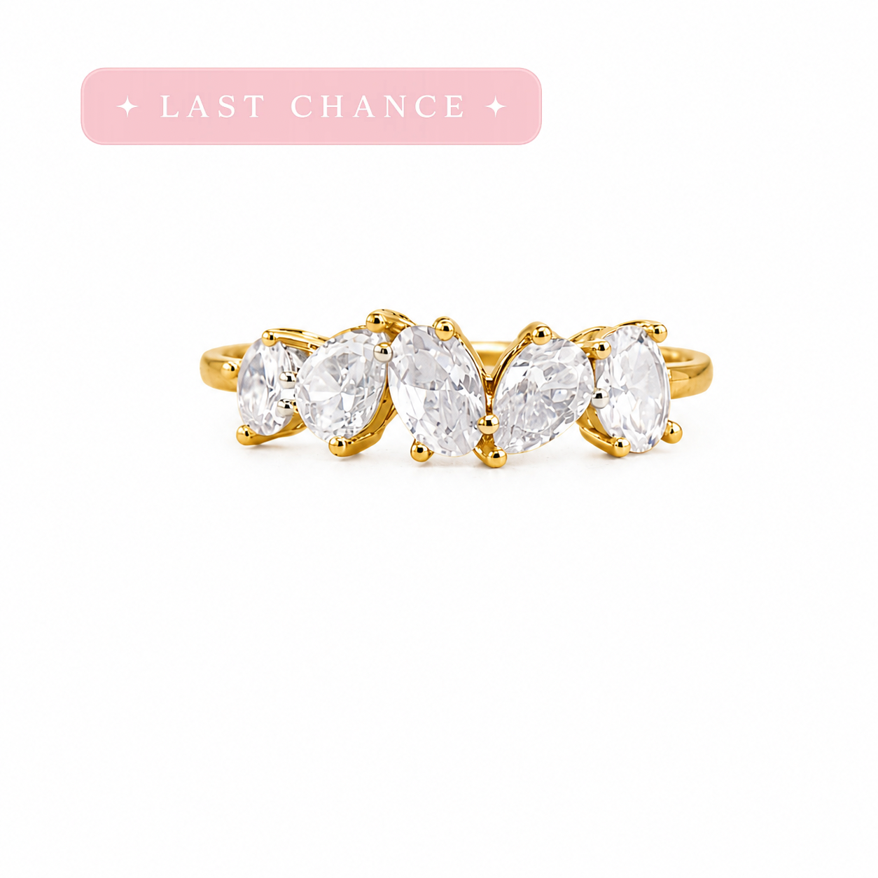 Five Stone Marquise Ring – Gold