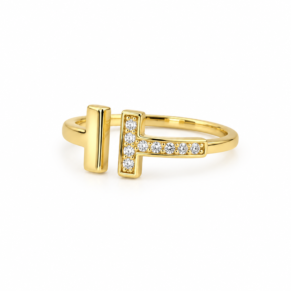 T-Luxe Zircon Open Ring