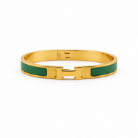 Emerald Equestrian Cuff Bracelet