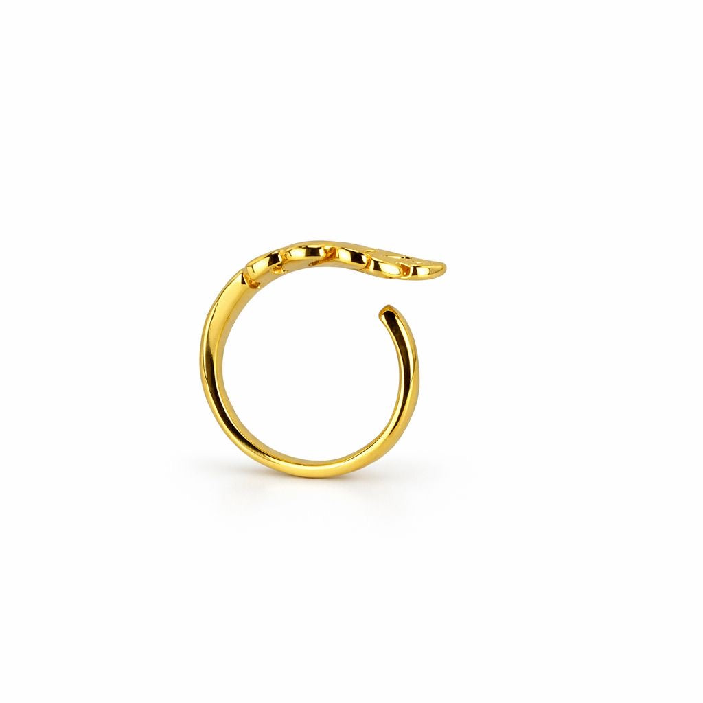 Golden Leaf Ring