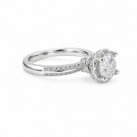 Crown Solitaire Ring – Adjustable