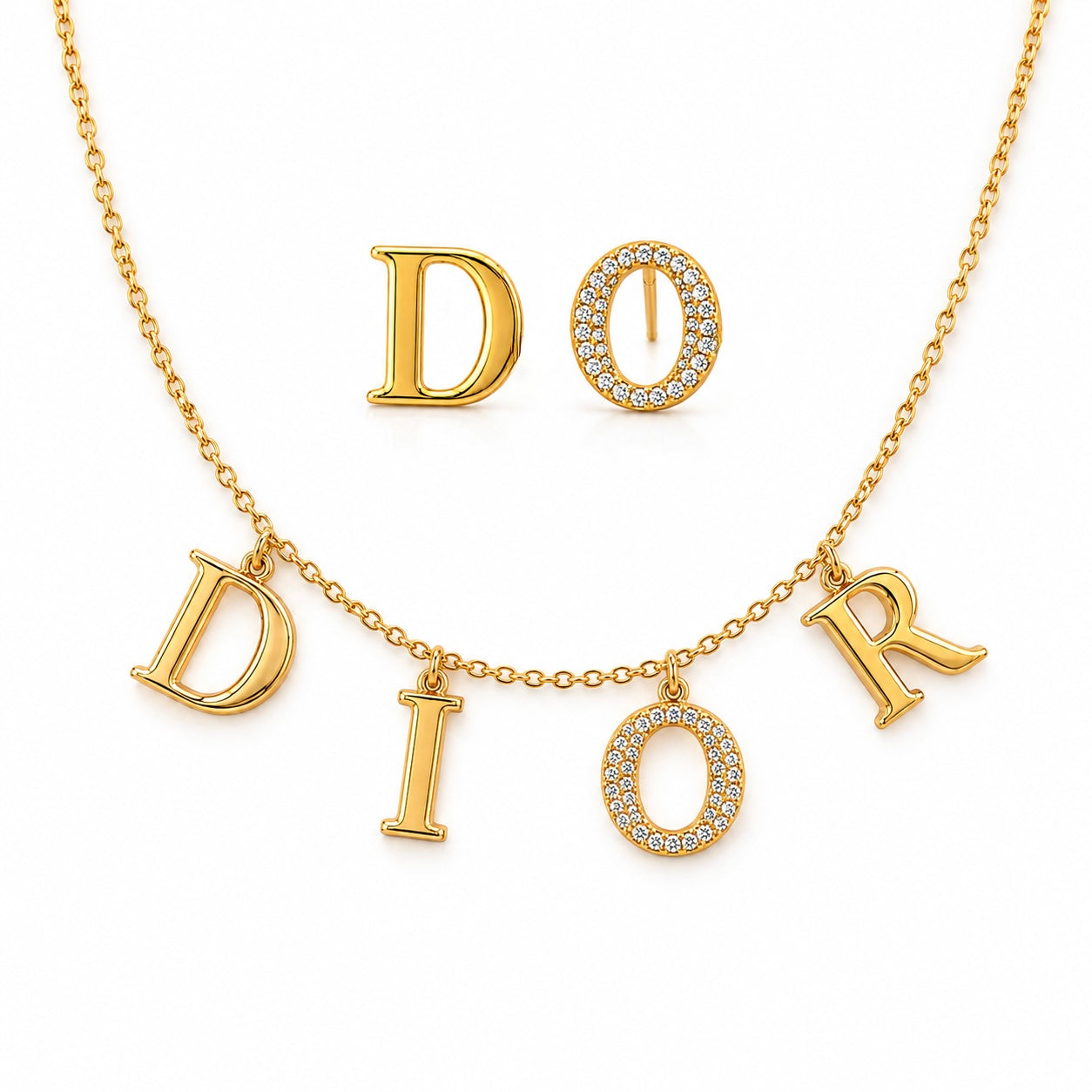 Luxe Initial Choker Set