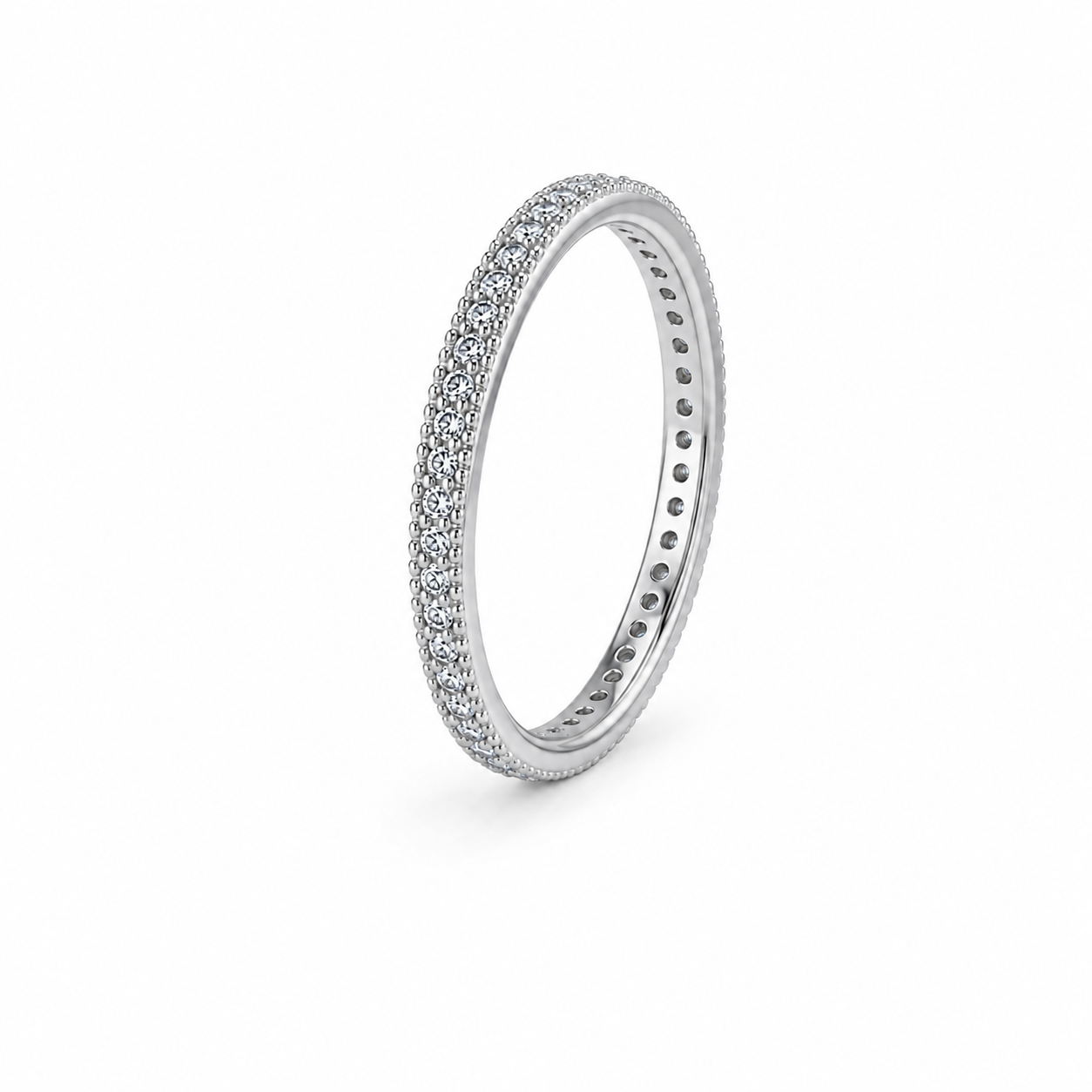 Silver Lumière Eternity Ring