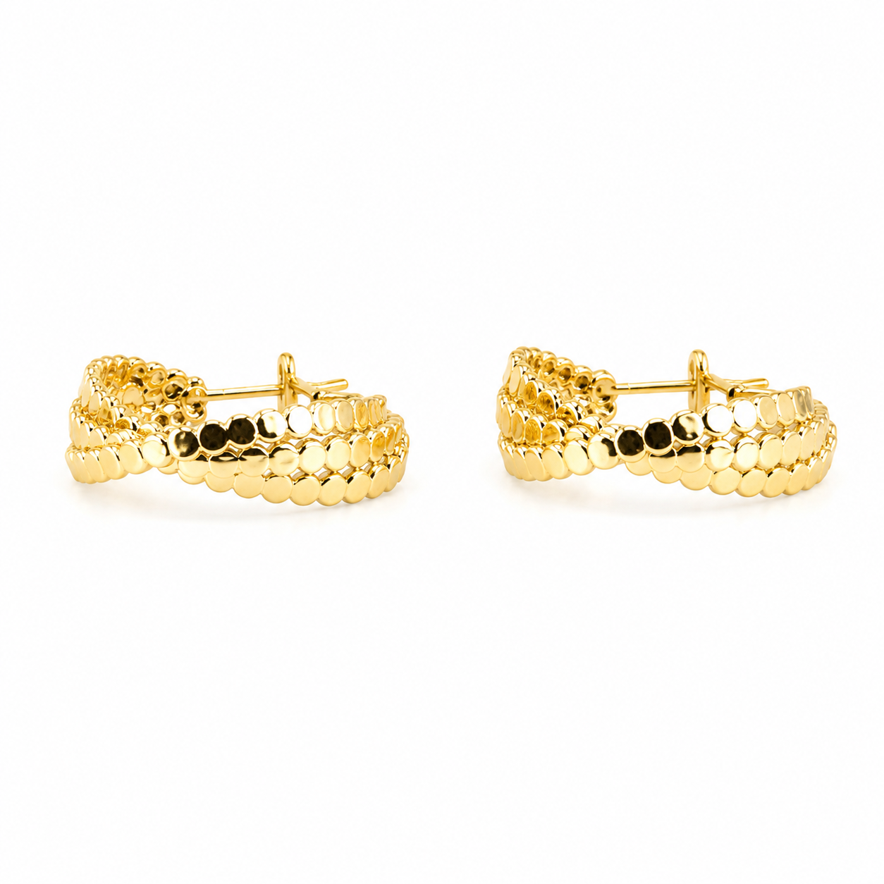 Golden Mosaic Hoops