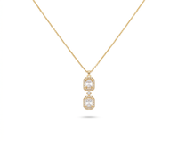 Radiant Double Drop Necklace