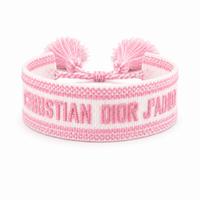 Soft Pink Woven Adjustable Bracelet