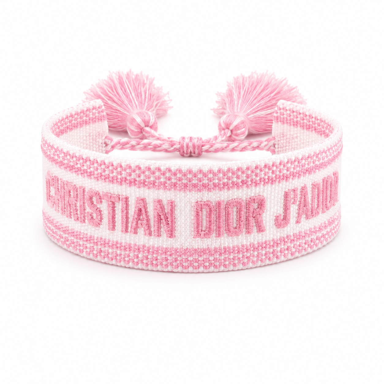 Soft Pink Woven Adjustable Bracelet