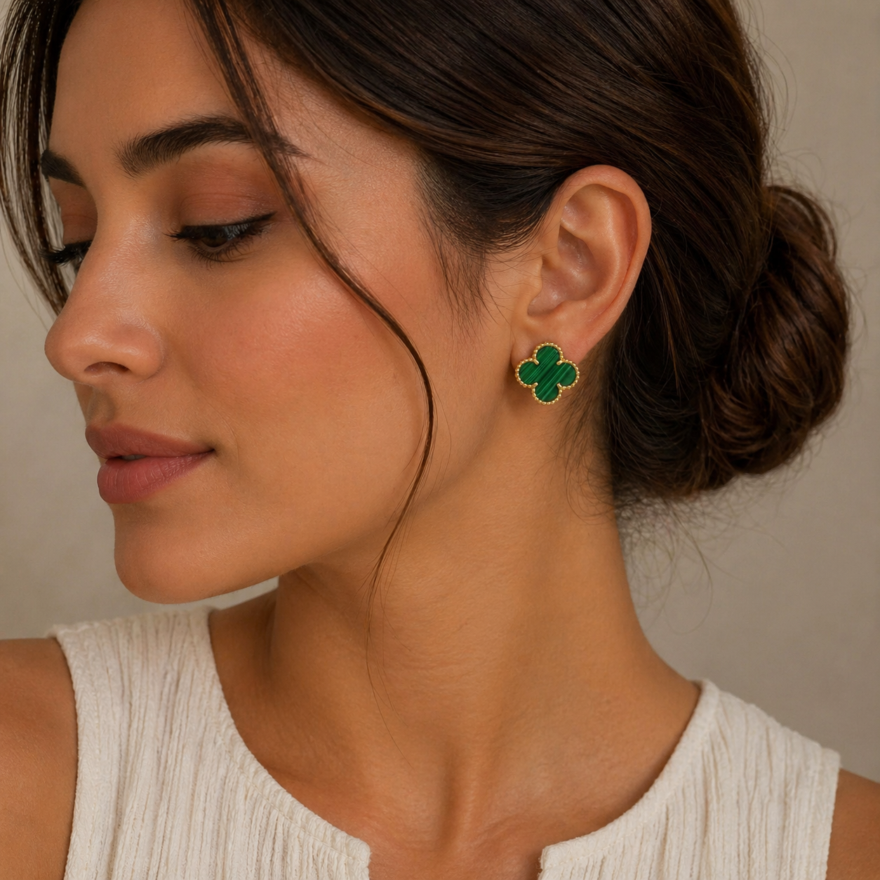 Green Clover Earrings