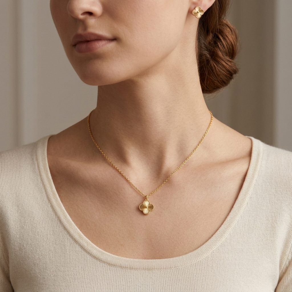 Mini Fleur Pendant Necklace
