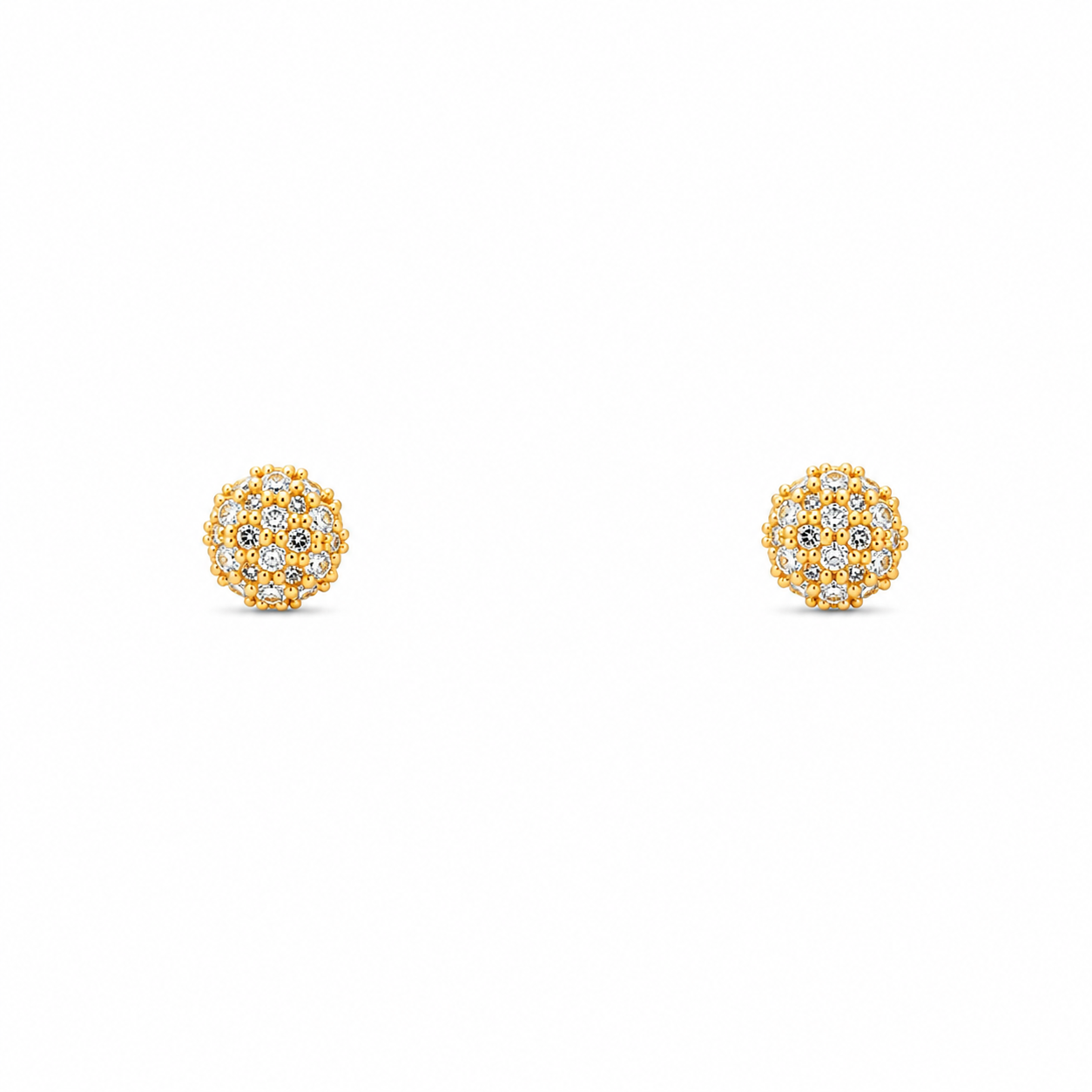 Radiant Pave Ball Jewelry Set