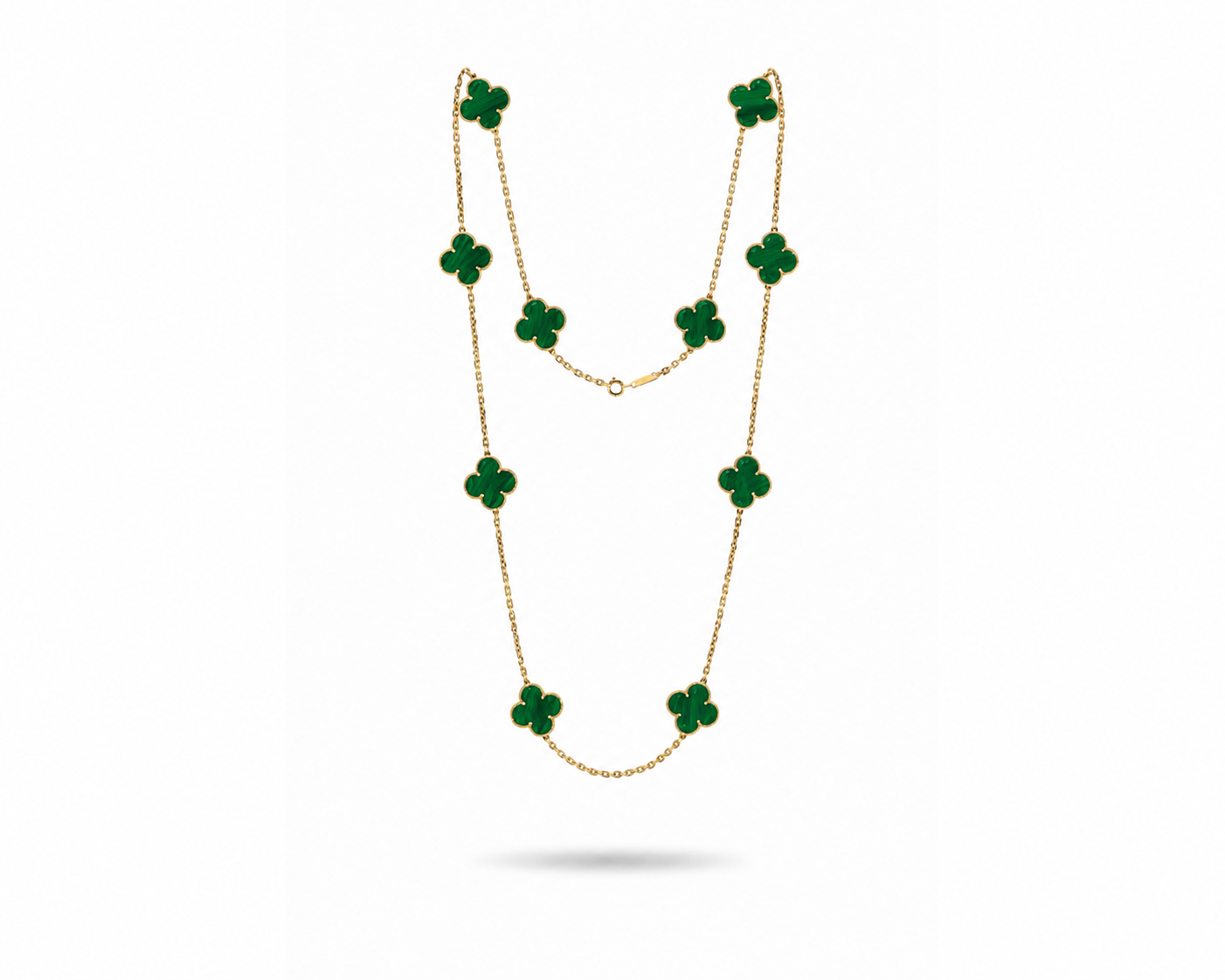 Emerald Clover Layered Necklace