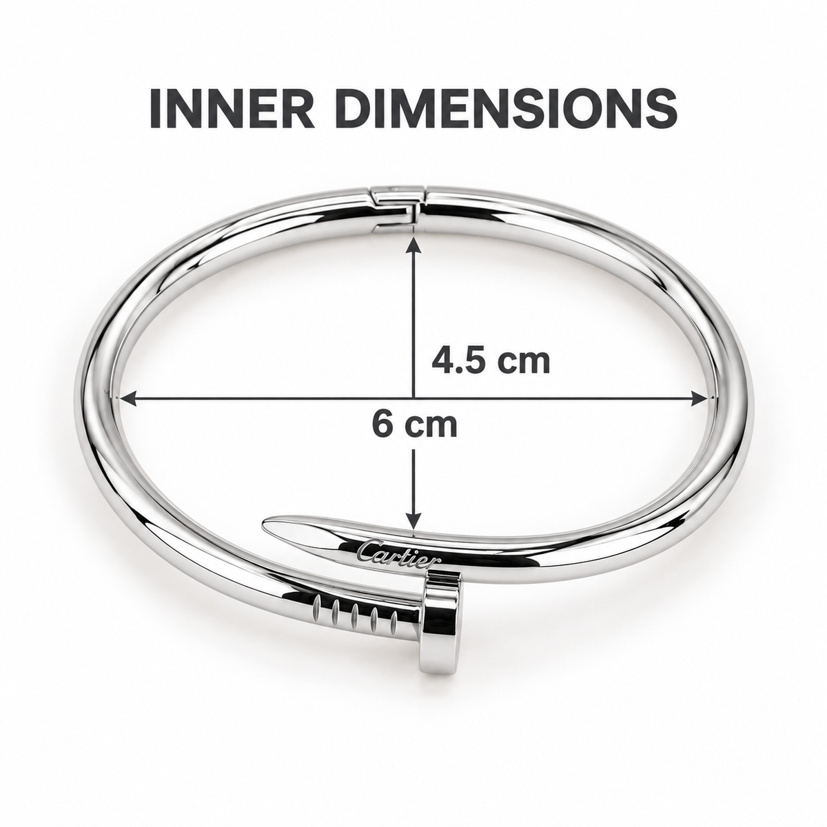Signature Edition Silver Nail Bangle