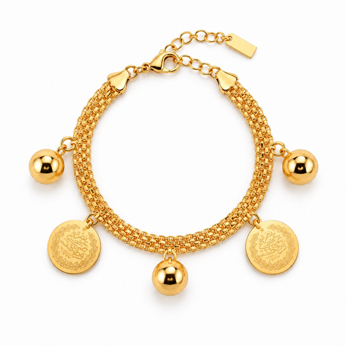 The Aurelia Coin Charm Bracelet