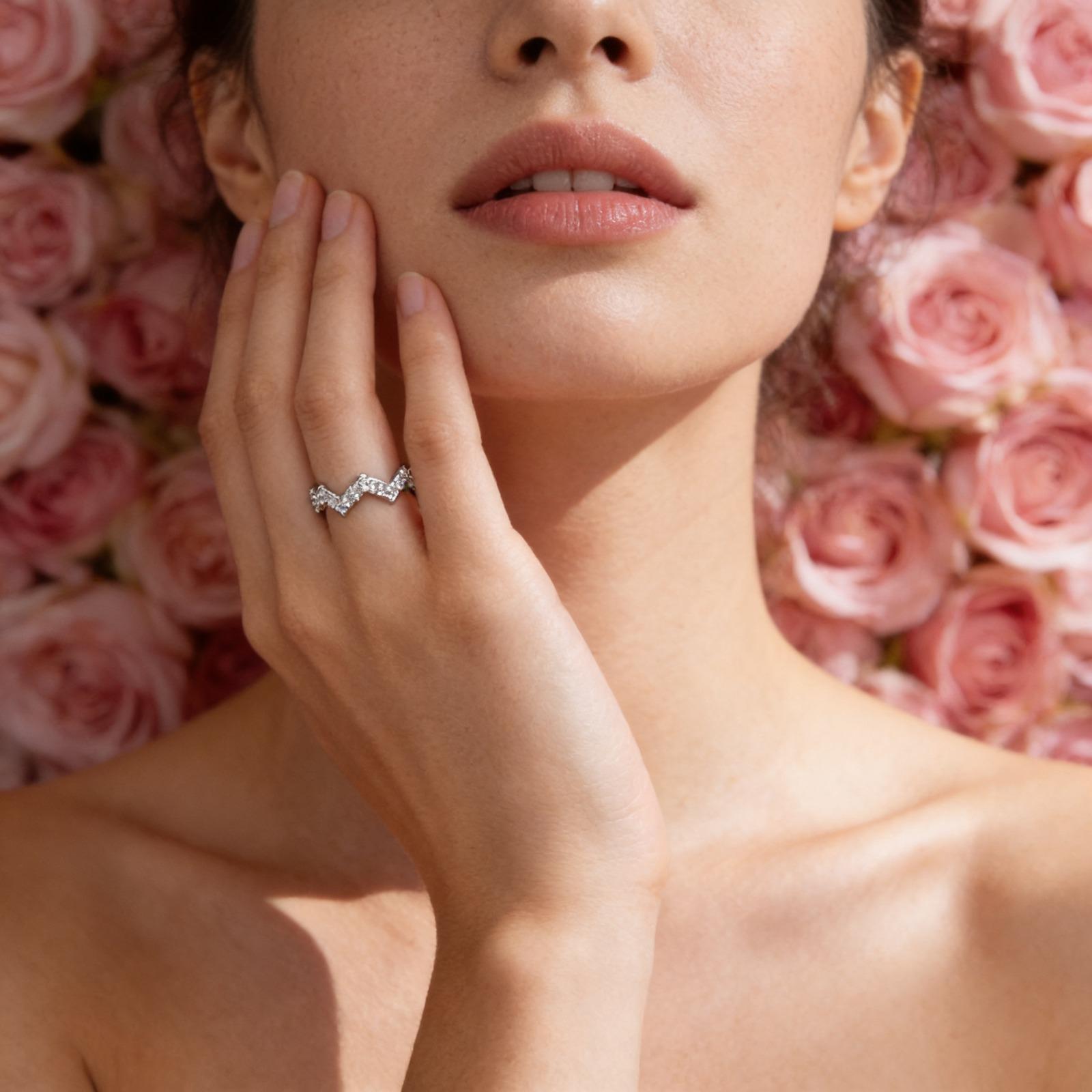 Crystal Crown Eternity Ring