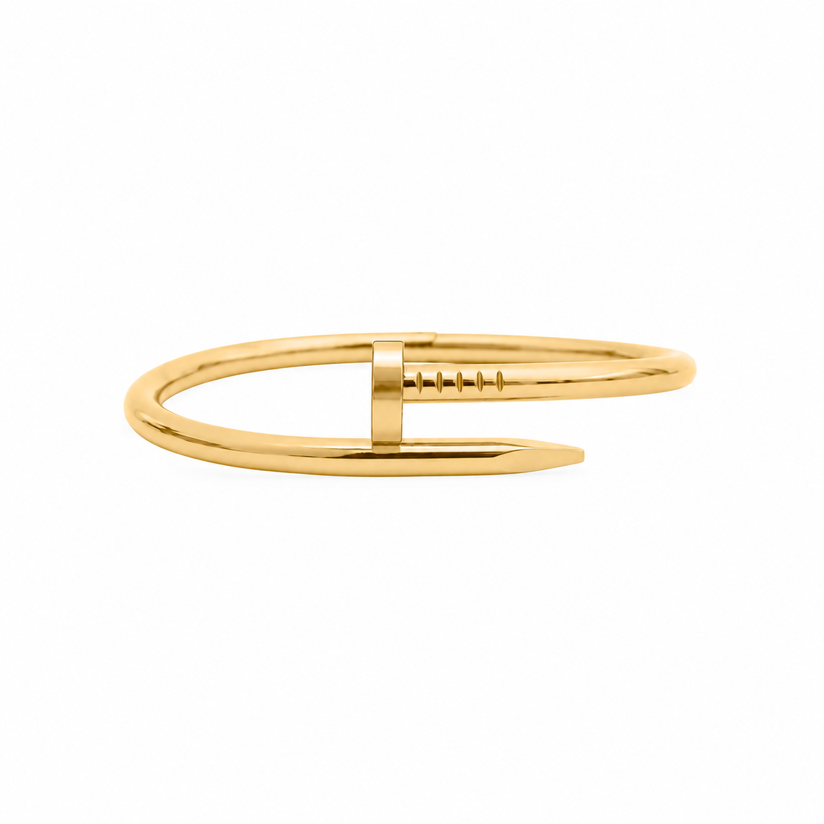 Gold on Gold Screw Bangle