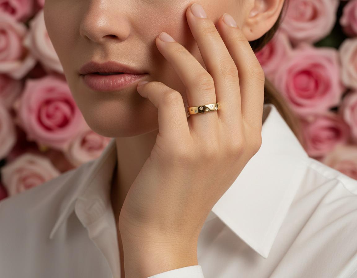 Starlight Band Gold Ring