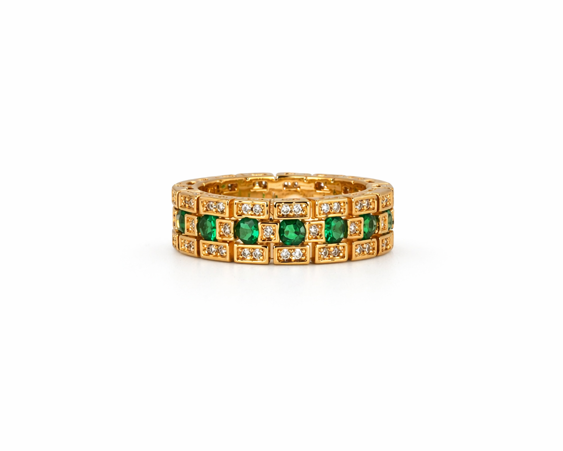 Emerald Royale Gold Ring